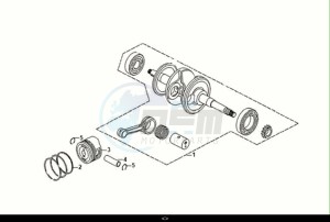 JET 14 125 AC (XC12W2-EU) (E5) (M1) drawing CRANK SHAFT