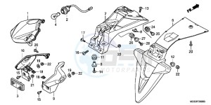 NC700XDC drawing TAILLIGHT