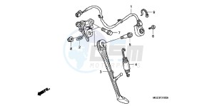 VFR1200FDC VFR1200F Dual Clutch E drawing STAND