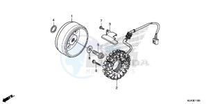 VT750CSD Shadow - VT750CS-D 2ED - (2ED) drawing GENERATOR