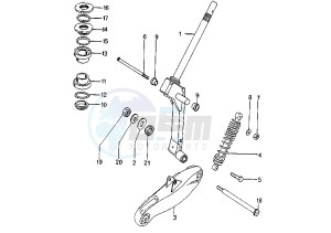 SPEEDFIGHT AQUA - 50 cc drawing FRONT FORK