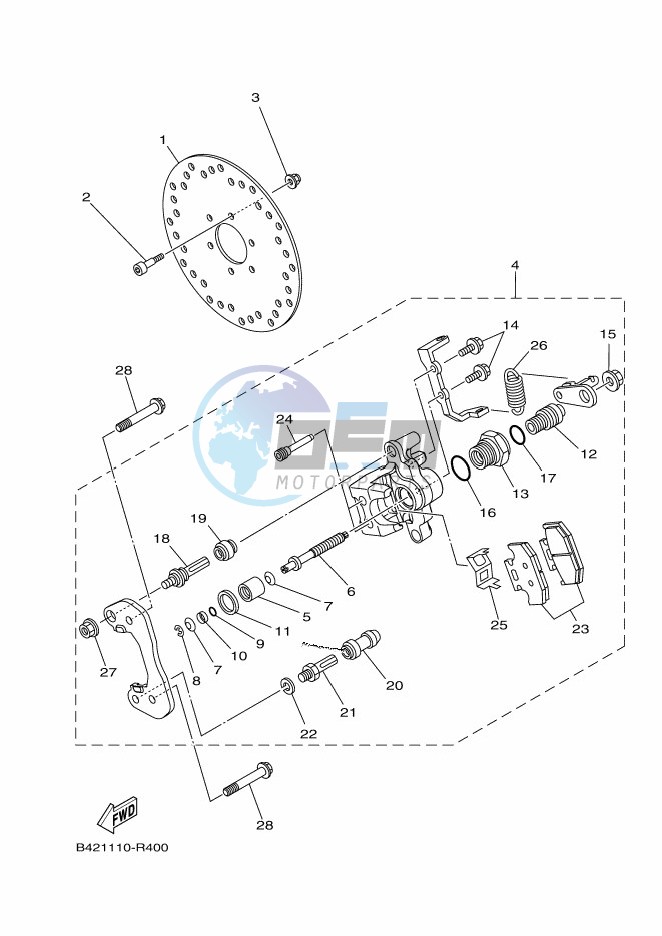 REAR BRAKE CALIPER 2