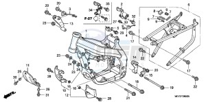 CRF450XC drawing FRAME BODY