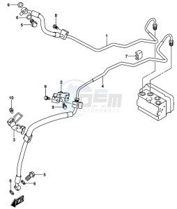 GSX-R125 drawing FRONT BRAKE HOSE