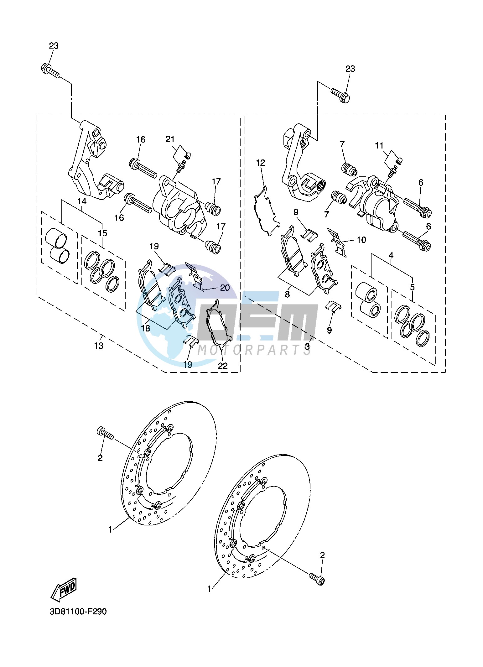 FRONT BRAKE CALIPER