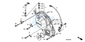 CBR600RRA F / CMF drawing RIGHT CRANKCASE COVER (CBR600RR9,A/RA9,A)