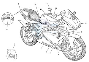 MITO EV 6 MARCE 125 drawing LABEL COLOR “B”