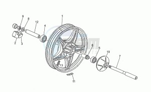 SP 750 drawing Rear wheel