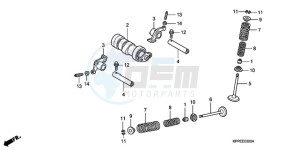 CBR125RW9 Europe Direct - (ED) drawing CAMSHAFT/VALVE