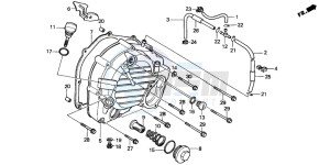 CN250 drawing RIGHT CRANKCASE COVER