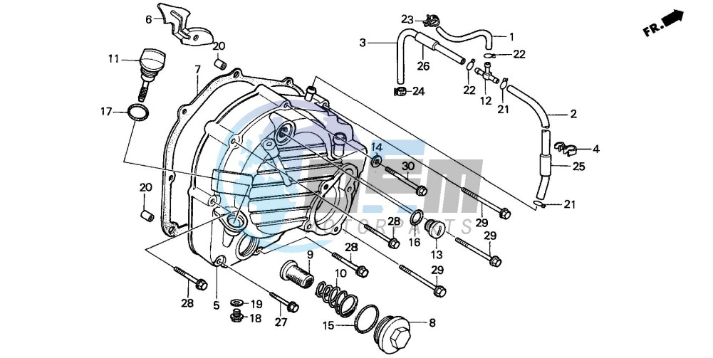 RIGHT CRANKCASE COVER