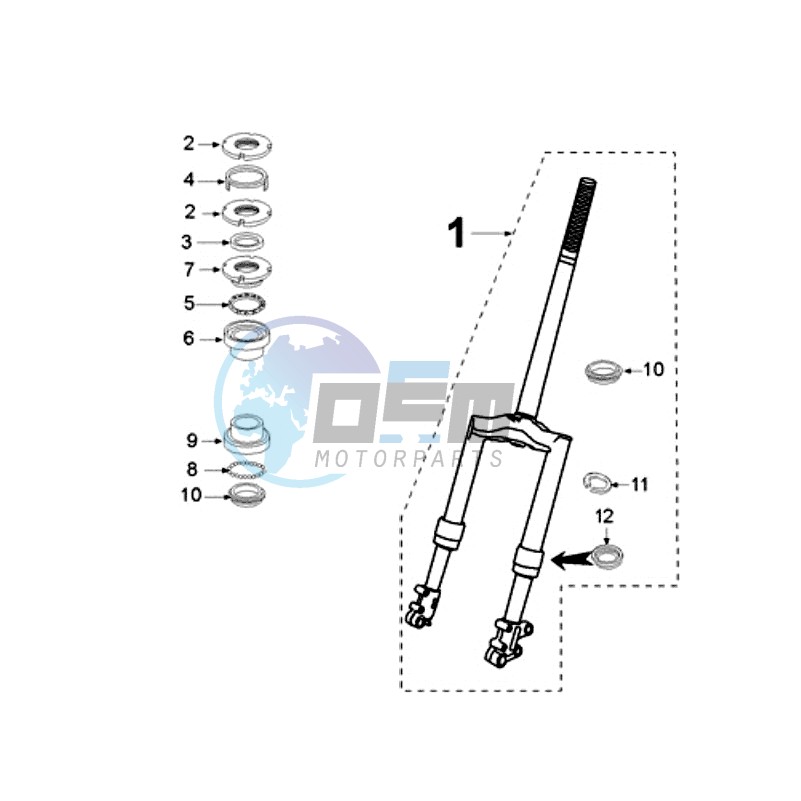 FRONT FORK / STEERINGHEAD