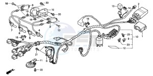 CB600F2 HORNET S drawing WIRE HARNESS (CB600F2)