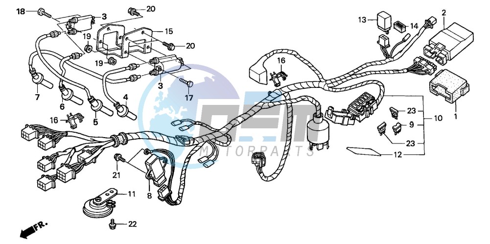 WIRE HARNESS (CB600F2)