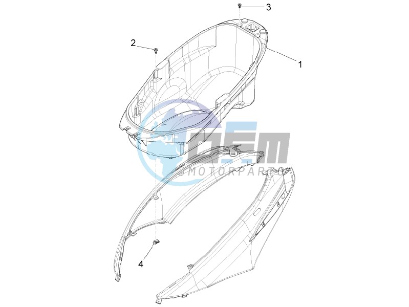 Helmet housing - Undersaddle