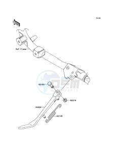 VN900 CLASSIC VN900BEFA GB XX (EU ME A(FRICA) drawing Stand(s)