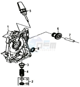 ORBIT III 50 25KMH (L8) NL drawing CRANKCASE  RIGHT / START MOTOR