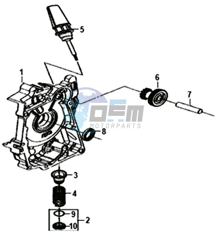 CRANKCASE  RIGHT / START MOTOR