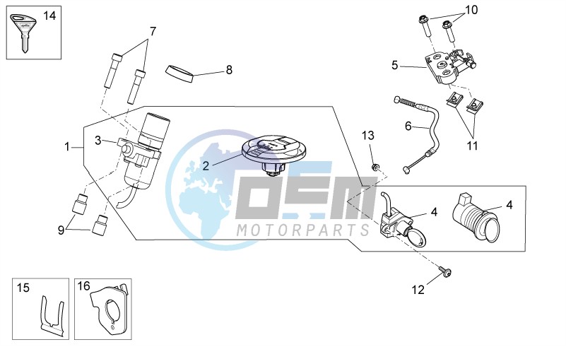 Lock hardware kit