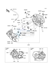 KRF 750 D [TERYX 750 4X4] (D8F) D8F drawing CRANKCASE