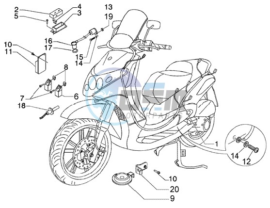 Electrical device-electric horn