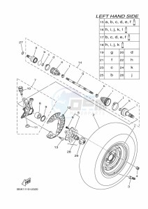 YFM700FWB KODIAK 700 (B6KA) drawing FRONT WHEEL