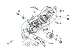 E-VIRID 25KMH drawing CRANKCASE LEFT