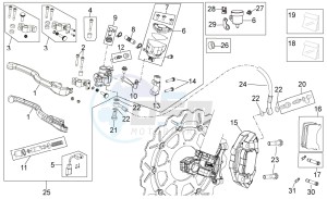 RXV-SXV 450-550 drawing Front brake system II