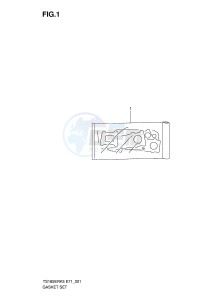 TS185ER (E71) drawing GASKET SET