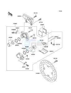 NINJA ZX-12R ZX1200-B4H FR GB GE XX (EU ME A(FRICA) drawing Rear Brake