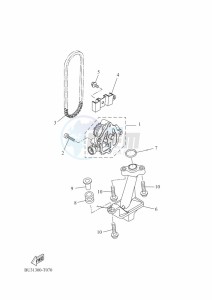 XTZ690D-B TENERE 700 (BEH4) drawing OIL PUMP