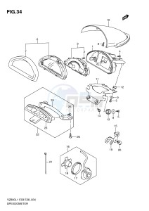 VZ800 (E3-E28) MARAUDER drawing SPEEDOMETER (VZ800L1 E28)