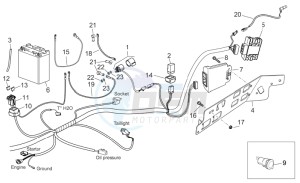 Atlantic 125-250 drawing Rear electrical system I