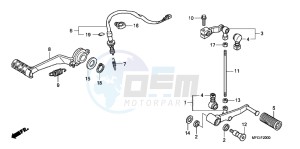 CB600FC drawing PEDAL