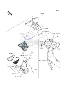 ZX 600 R [NINJA ZX-6R MONSTER ENERGY] (R9FA) R9FA drawing AIR DUCT