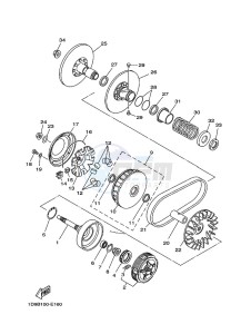 YFM450FWB KODIAK 450 (BJ5X) drawing CLUTCH