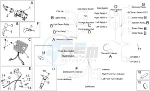 Shiver 750 GT drawing Electrical system I