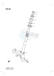 UH200G BURGMAN EU drawing STEERING STEM