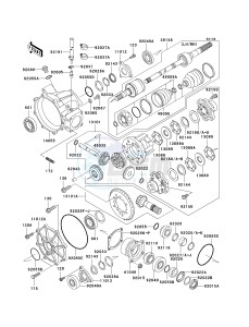 KAF 620 J [MULE 3010 TRANS4X4] (J6J-J8F) J8F drawing DRIVE SHAFT-FRONT