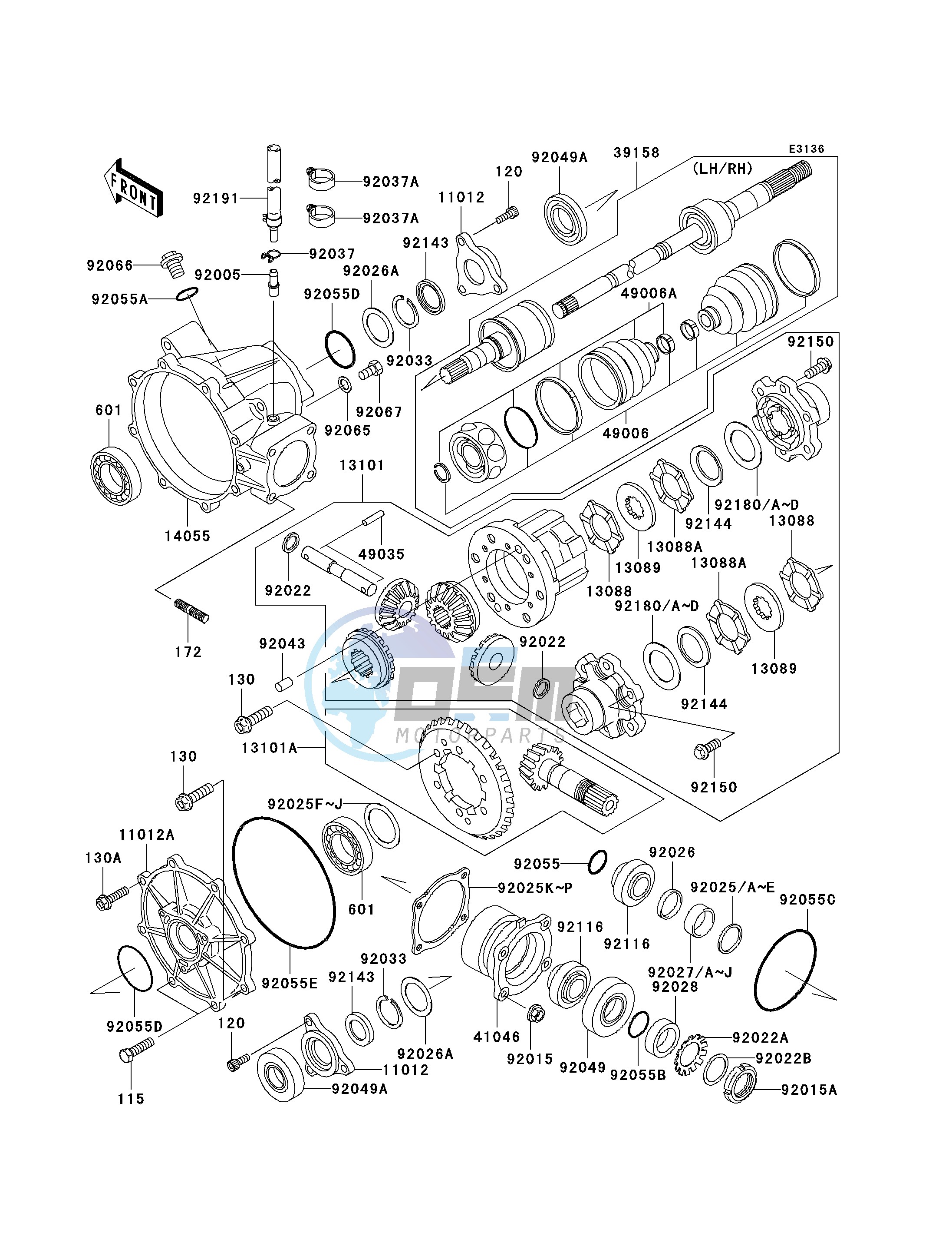 DRIVE SHAFT-FRONT