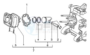 NRG 50 power DD drawing Cylinder - piston - wrist pin assy