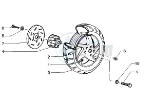 Runner VX-VXR 125-200 125 drawing Rear wheel disc brake