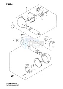 GZ250 (P19) drawing TURN SIGNAL LAMP