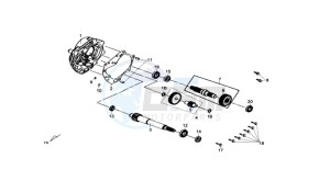 CROX 50 drawing CRANKCASE - DRIVE SHAFT