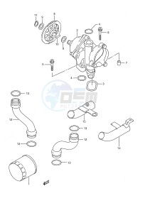 GSX750F (E28) drawing OIL PUMP