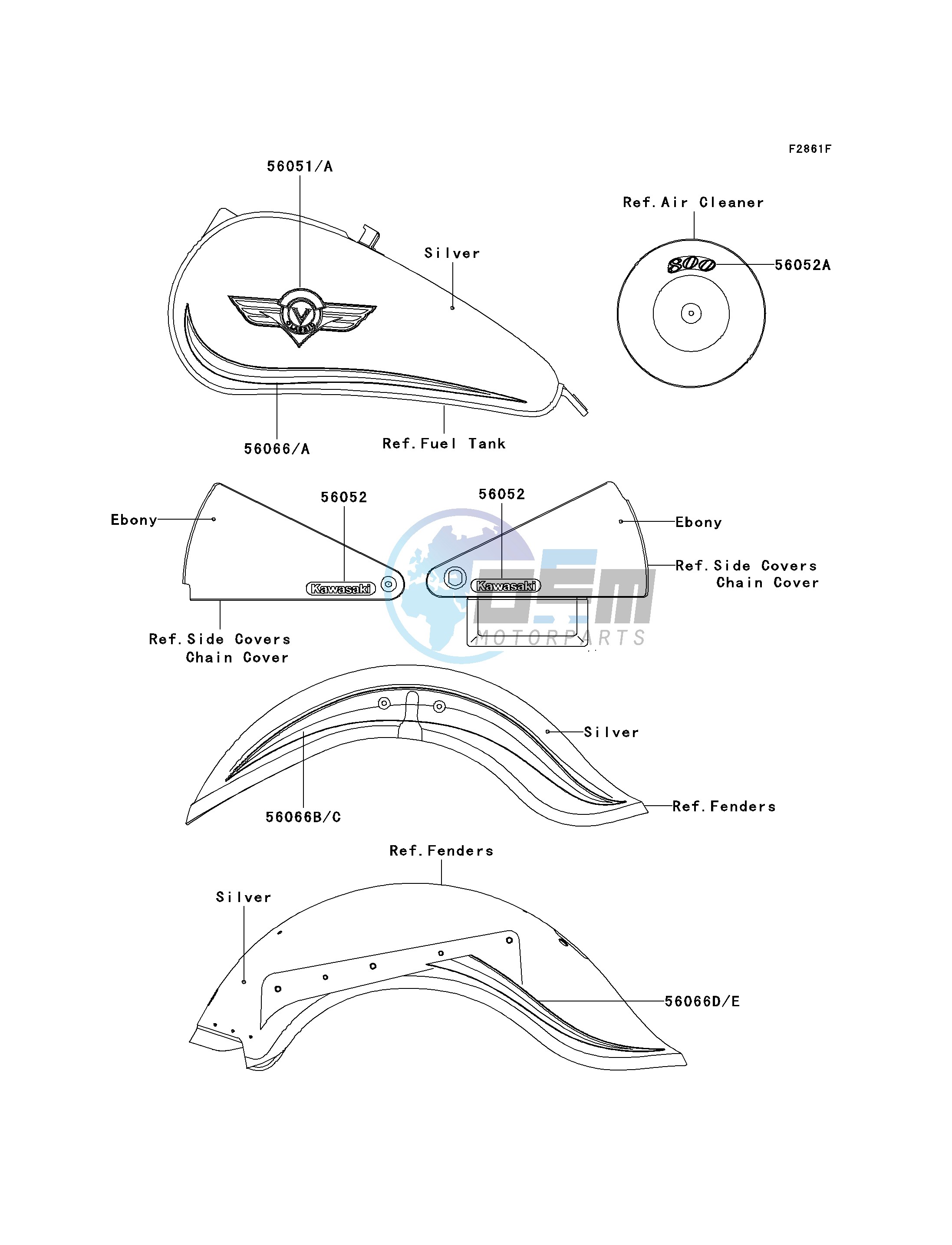 DECALS-- SILVER- --- VN800-B8- --- CN- -