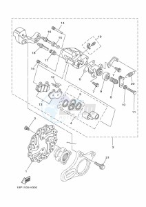 YFZ450R YFZ45YSXK (BW2H) drawing REAR BRAKE CALIPER