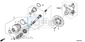 TRX500FM6F TRX500FM Australia - (U) drawing PROPELLER SHAFT