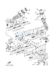 YXZ1000ES YXZ10YPSG YXZ1000R EPS SPECIAL EDITION (2HC8) drawing FRONT SUSPENSION & WHEEL