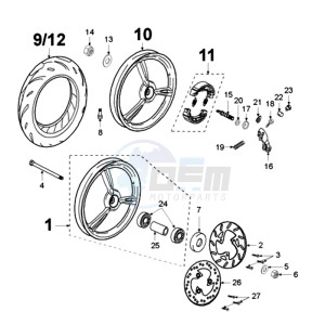 LUDIX 14 EP 2T EU drawing WHEELS